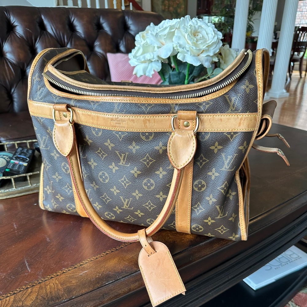 Louis Vuitton Classic Brown Monogram Pet Carrier